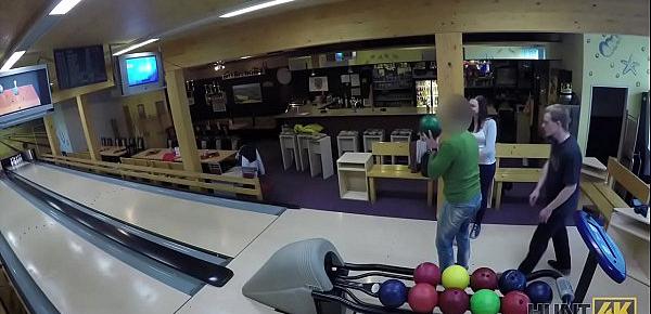  HUNT4K. Couple is tired of bowling, guy wants money, Ornella Morgen wants sex